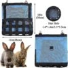 Small Animals Hay Bag Guinea Pig Hanging Feeder Hamster Food Sack Holder Cage Accessories For Bunny Rabbit Chinchillafeed Not Include,1pcsblue