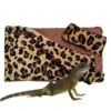 Terrarium Bed Leopardprint Sleeping Bag Soft Bedding Pillow Lizards Accessories