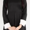 Gothic Daughter Costume Ladies Halloween Fancy Dress Black Outfit Wednesday High Quality XXL LADIES HALLOWEEN DRESSAND STRIPED TIGHTS