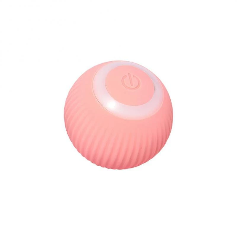 Smart Cat Toys Automatic Rolling Ball Electric Cat Toys Interactive For Cats Training Self-moving Kitten Pink - Image 4