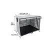 1pcs (black, About 124.5*79*84cm) Pet Cage, Rabbit Hutch Cover, Durable 210d Thermal Rabbit Cage Cover Cover
