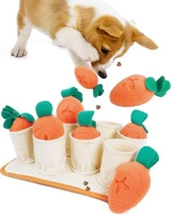 Dog Snuffle Carrots Mat Slow Feeding Toy