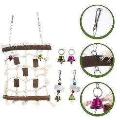 1 Set Parrot Climbing Net Parrot Hammock Parakeet Climbing Mat