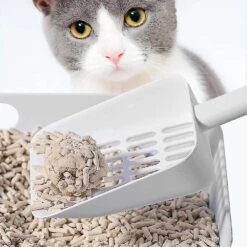 Cat Sand Shovel, Cat Shovel, Plastic Cat Litter Shovel, Cat Sand Tool, Cat Litter Shovel, Hollow Litter Shovel, For Litter -rack