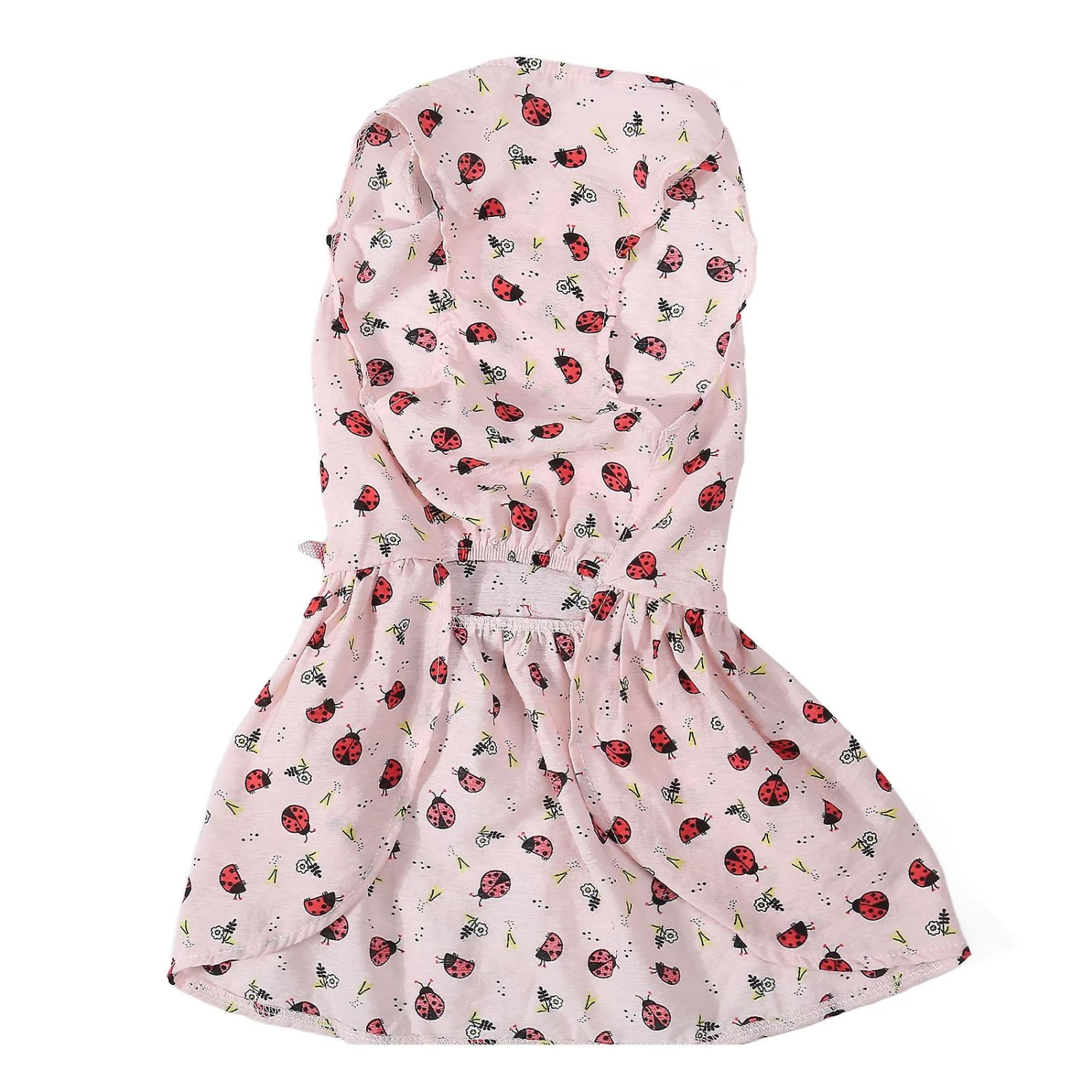 Cute Pink Ladybug And Grass Pattern Dog Dress For Spring Summer - Image 5
