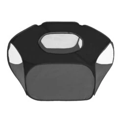 Portable Pet Tent Small Animal Pet Playpen Breathable Transparent Pet Tent With Zipper Top Cover Indoor Outdoor Foldable Cage Exercise Yard Fence For