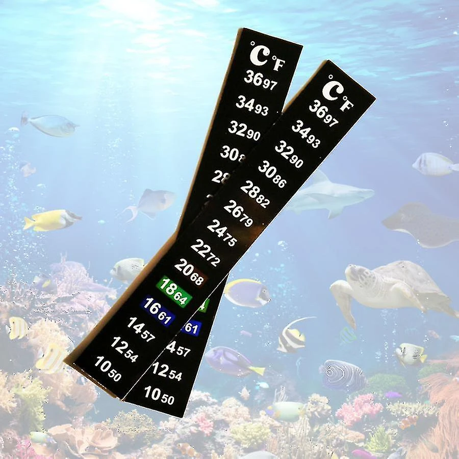 Aquarium Fish Tank Thermometer 10-40 Temperature Measurement Patch 2pcs - Image 2