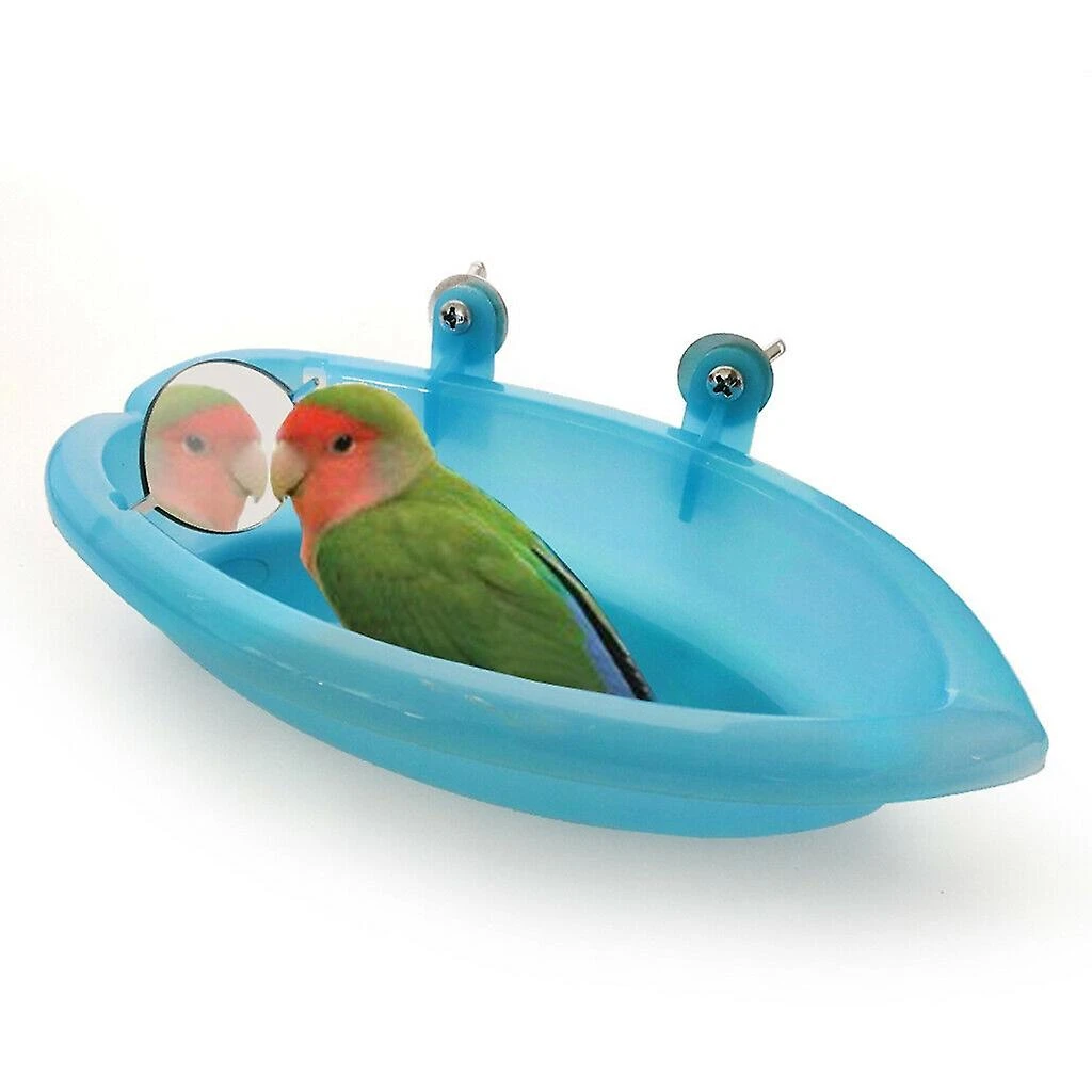 Water Bath Tub For Pet Bird Cage Hanging Bowl Parrots - Image 4