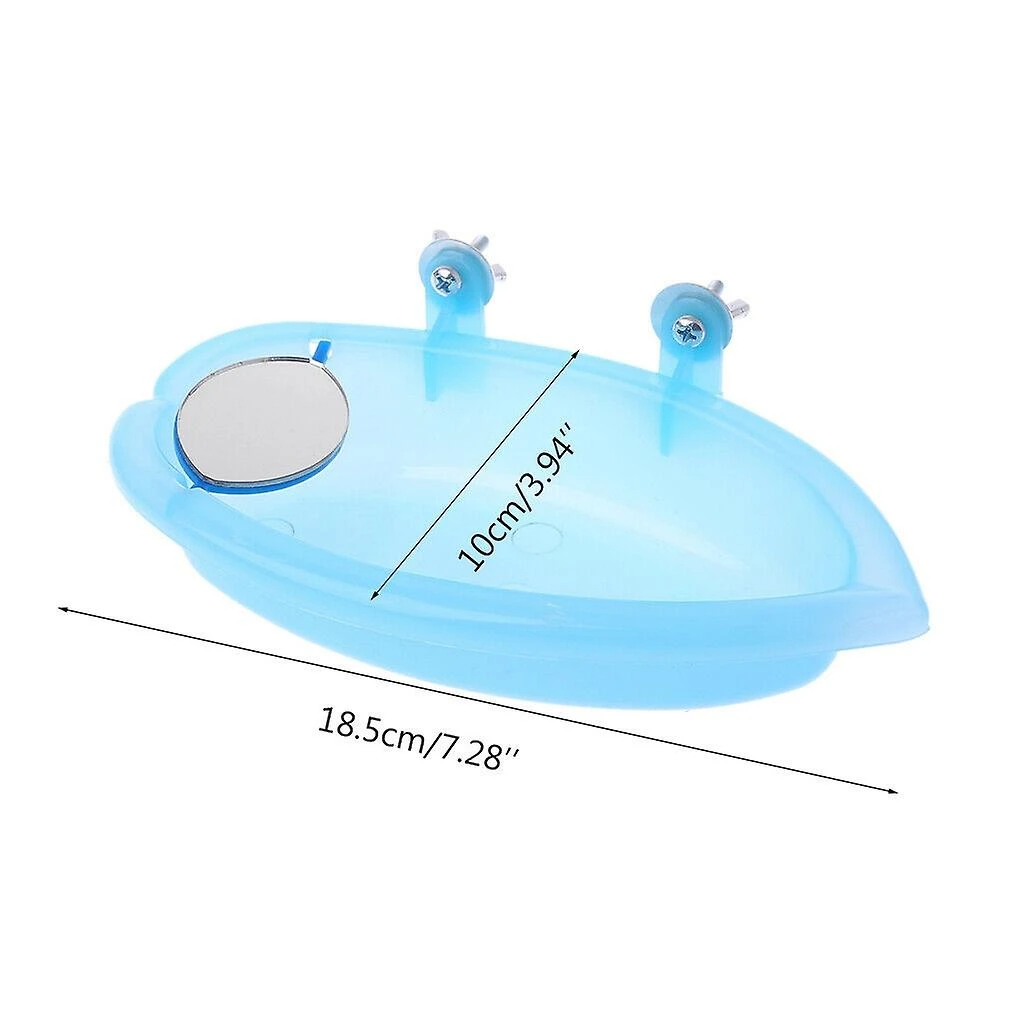 Water Bath Tub For Pet Bird Cage Hanging Bowl Parrots - Image 5