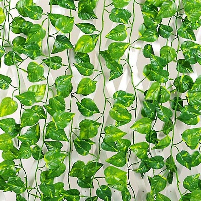 Simulation Rattan, Highly Simulated Simulation Green Leaf Plants Artificial Silk Cloth For Parties For Weddings - Image 2