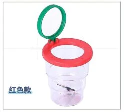 Living Box Folding Magnifier Jeweler Insect Box Loupe Feeding Case Transport Reptile Terrarium Habitat Plastic Wholespider