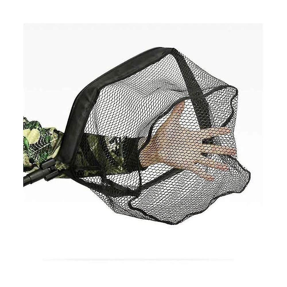 Retractable Fishing Net Telescopic Folding Landing Net Pole Folding Landing Net Fishing Black - Image 5