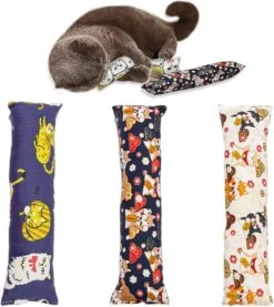 Catnip Kicker Toys,kitten Chew Toys With Catnip,interactive Cat Toys For Indoor Cats,set Of 3.