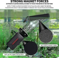 Aquarium Brush, Strong Magnetic Cleaner Brush, Floating Magnetic Aquarium, Fish Tank Cleaner Large