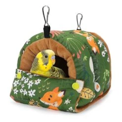 Bird Nest House Winter Warm Snuggle Hut Bird Bed Hanging Hammock For Parrots Budgies Parakeets Cockatiels