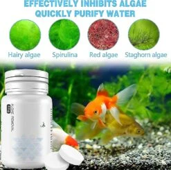 Algae Repellent Agent, Fish Tank Pond Cleaning Powder, Moss Remover With Spoon, Aquarium Water Purif