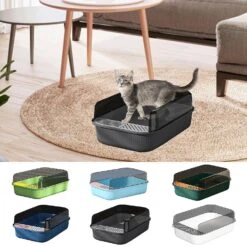 Cat Litter Toilet Splash Proof Cat Toilet Training Cat Cleaning Pet Accessories