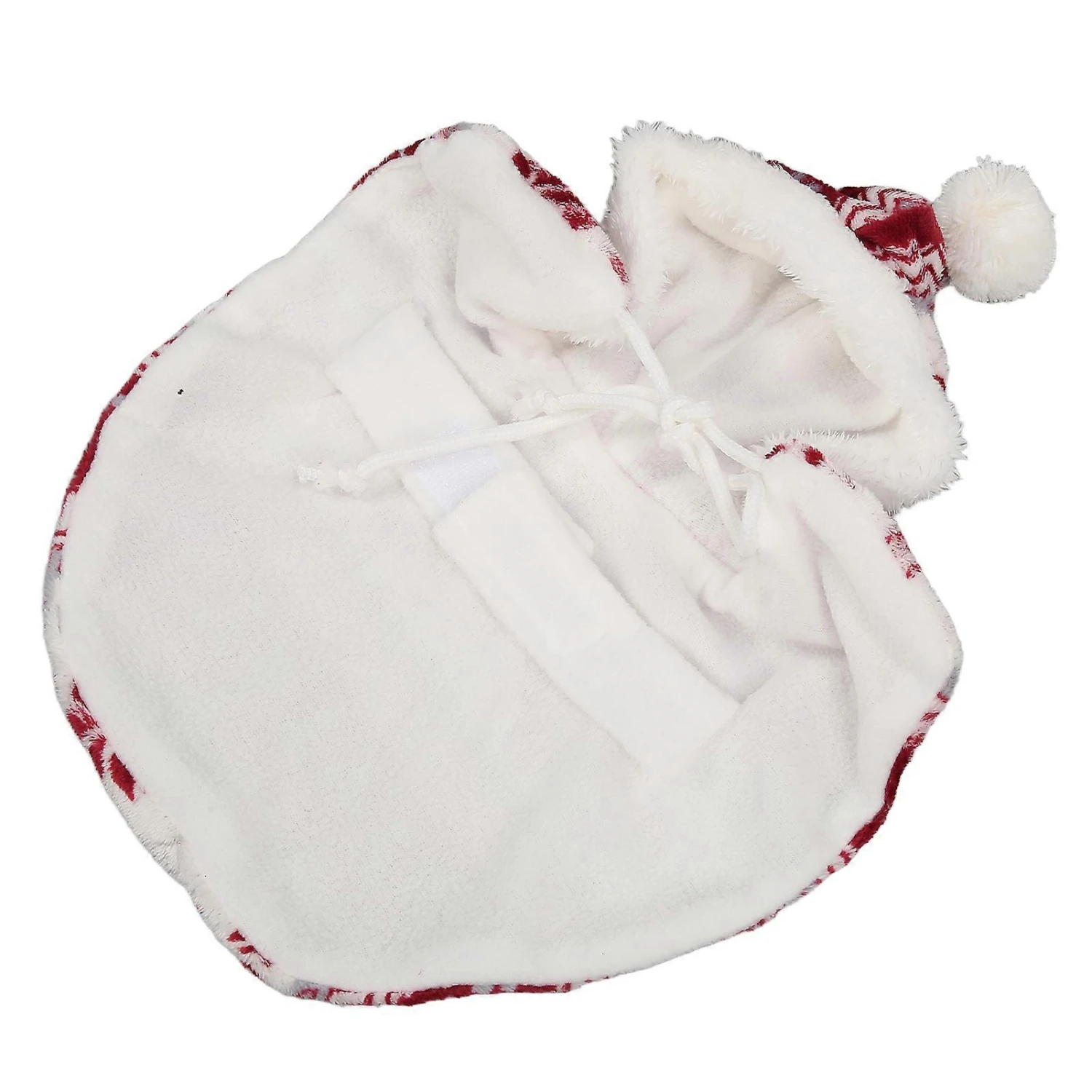 Warm And Skin-Friendly Pet Christmas Cloak For Puppy Cat - Cute Red Hooded Design - Image 2