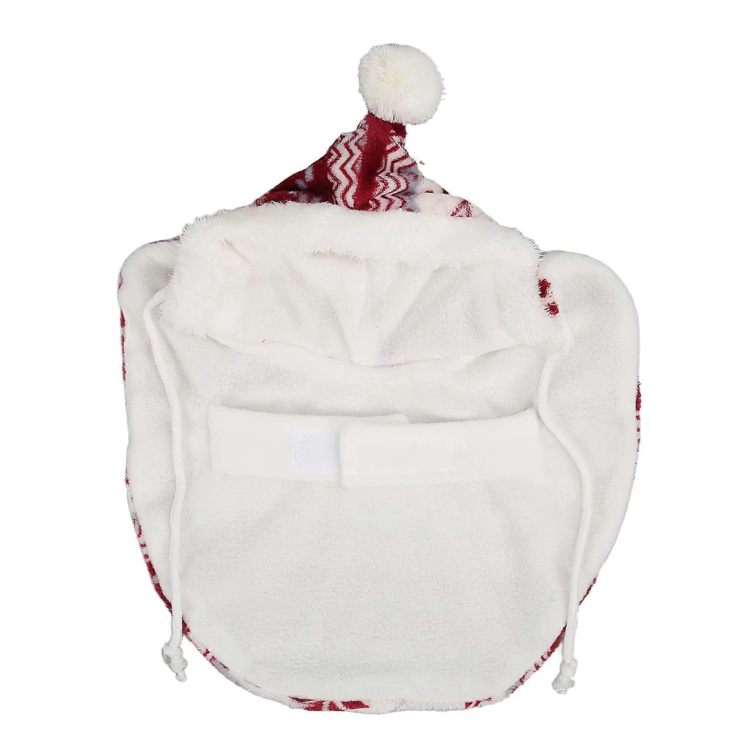 Warm And Skin-Friendly Pet Christmas Cloak For Puppy Cat - Cute Red Hooded Design - Image 3