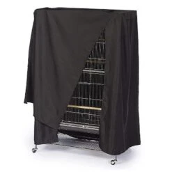 Large Bird Cage Durable Lightweight Solid Parrot Sleep Assistant Cover Black