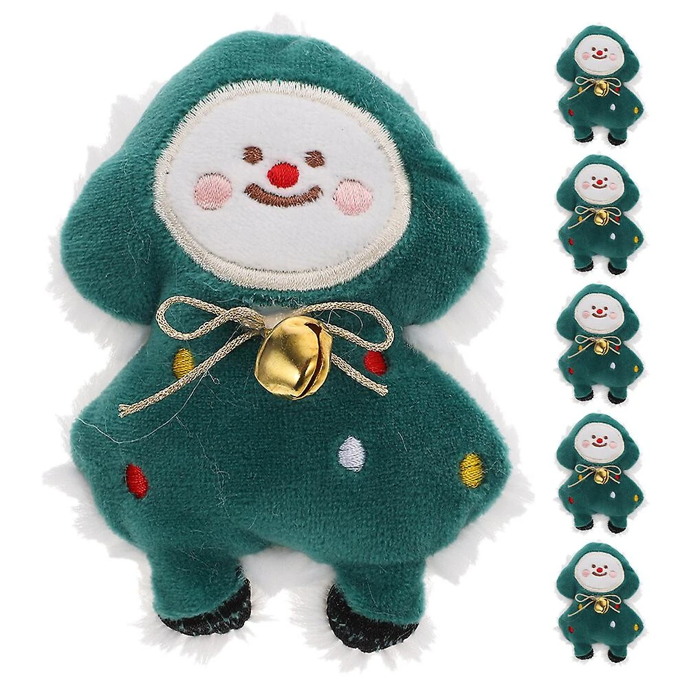 6pcs Christmas Catnip Toy Plush Cat Scratching Toy Pet Cat Biting Toy Stuffed Catnip Kitten Plaything - Image 2