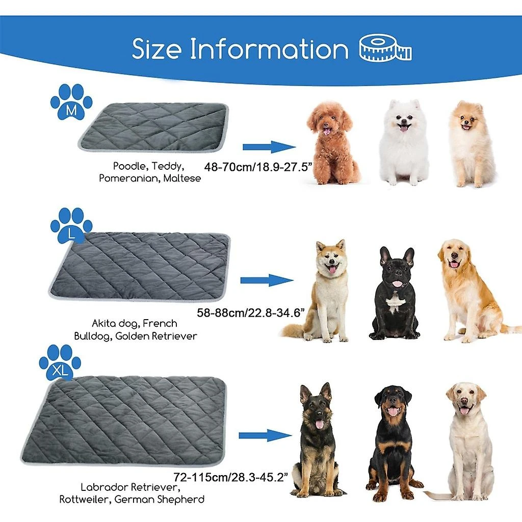 Self Warming Cats Bed Mats Pet House Pad Small Dog Kitten Winter Sleeping Pad M - Image 2