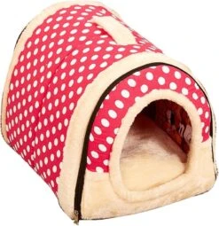Pet Warm House - Cozy 2 In 1 Cat Portable House - Puppy Kennels Dog Caves Multifunction BedM