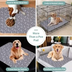 Puppy Trainer Mat Absorbent Dog Mat Washable Reusable Puppy Training Mat Waterproof Dog Training Mat