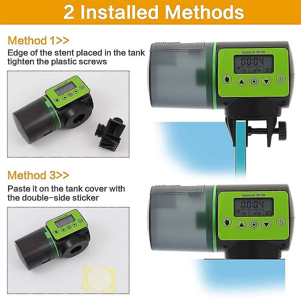 Automatic Fish Feeder - Rechargeable Timer Fish Feeder With Usb Charger Cable, Fish Food Dispenser For Aquarium Or Fish Tank - Image 3