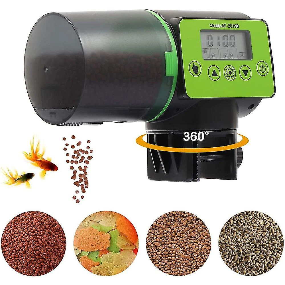 Automatic Fish Feeder - Rechargeable Timer Fish Feeder With Usb Charger Cable, Fish Food Dispenser For Aquarium Or Fish Tank - Image 4