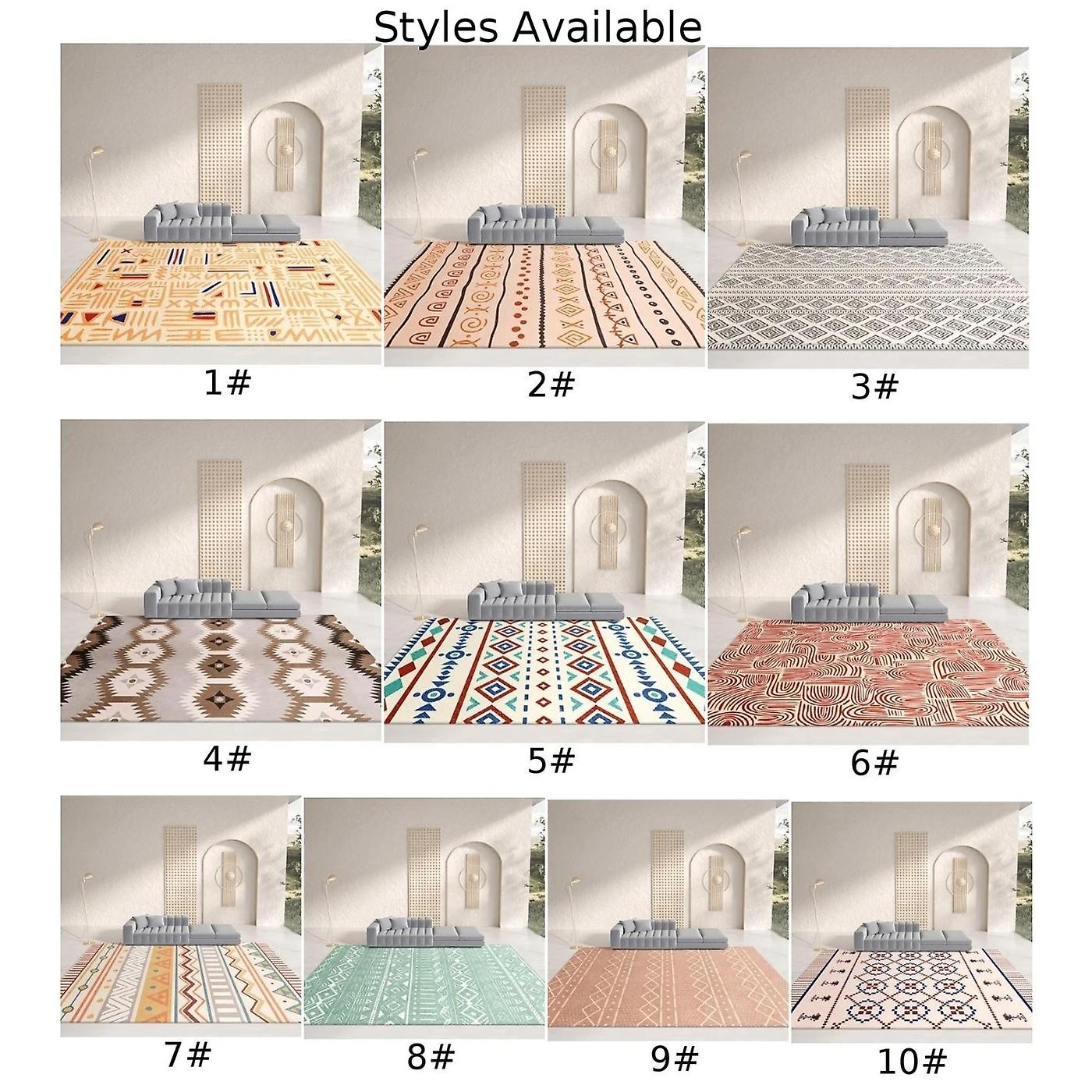 New Modern Large Morocco Rugs Hallway Runner Living Room Rugs Bedroom Carpet Mat