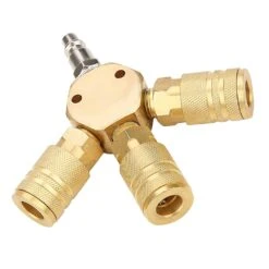 Air Gas Pneumatic T Shape Three Way Tee Tube Pipe Quick Coupling Connector