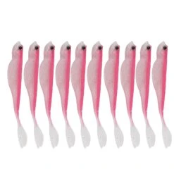 2Set Portable Artificial Simulation Fish Shape Soft Silicone Lure Bait Fishing Accessory2#