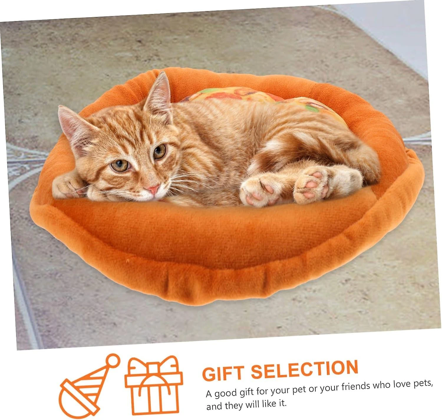 Cat Nest Plush Figure Toys Soft Toy Outdoor Toys Bidoof Plush Dog Mats For Sleeping Winter Warming Cat Pad Kitten Beds Small Cat Bed Pizza Indoor Cat As Shown 1 - Image 5