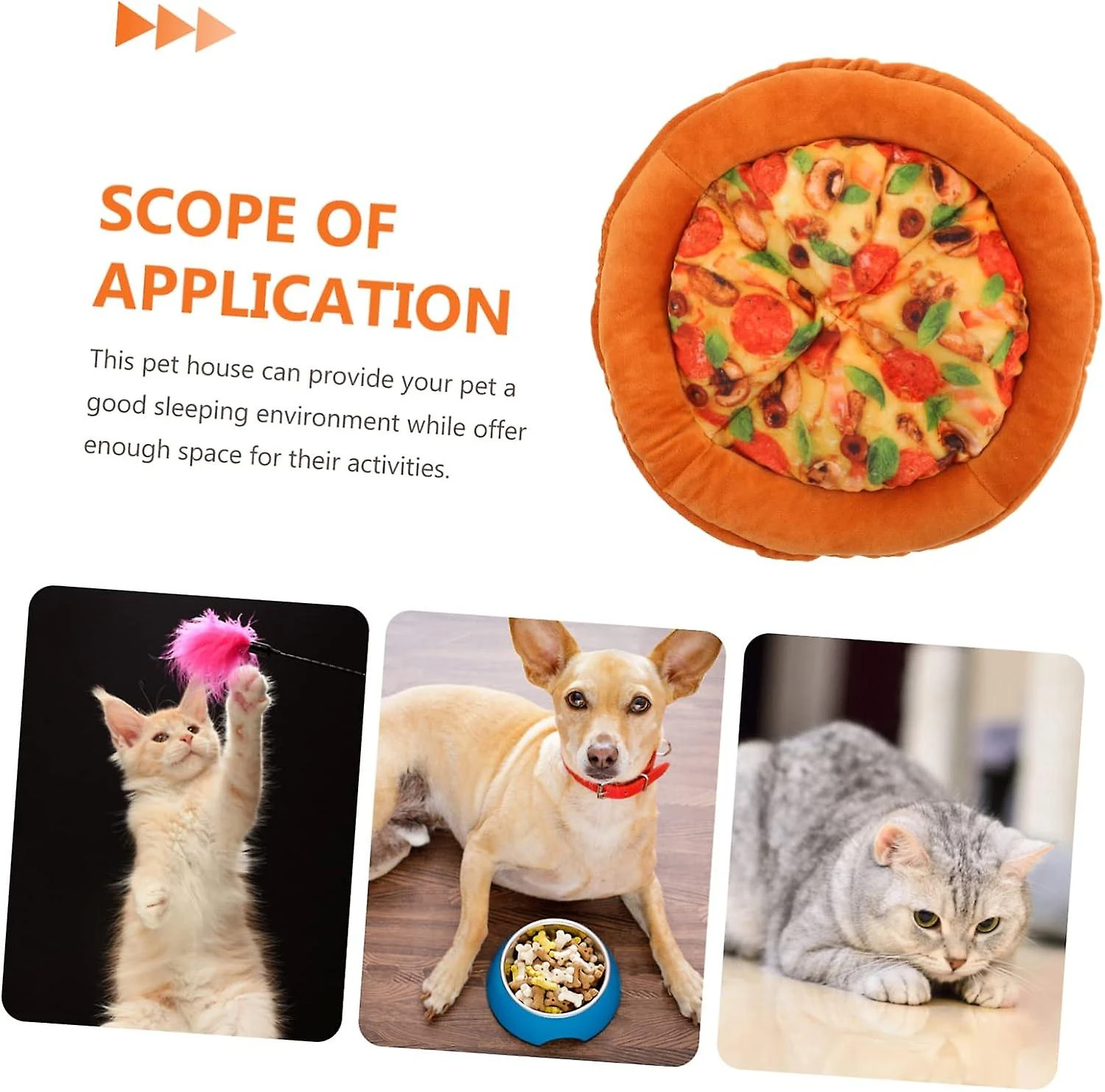 Cat Nest Plush Figure Toys Soft Toy Outdoor Toys Bidoof Plush Dog Mats For Sleeping Winter Warming Cat Pad Kitten Beds Small Cat Bed Pizza Indoor Cat As Shown 1 - Image 2