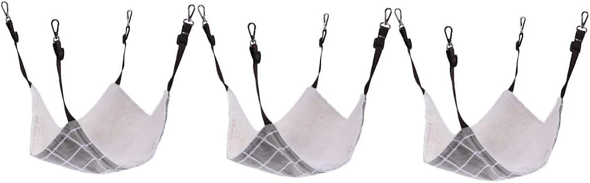3pcs Hammock Cat Cradle Cat Hanging Bed Hamster Cat Bed Lx3pcs As Shownx3pcs