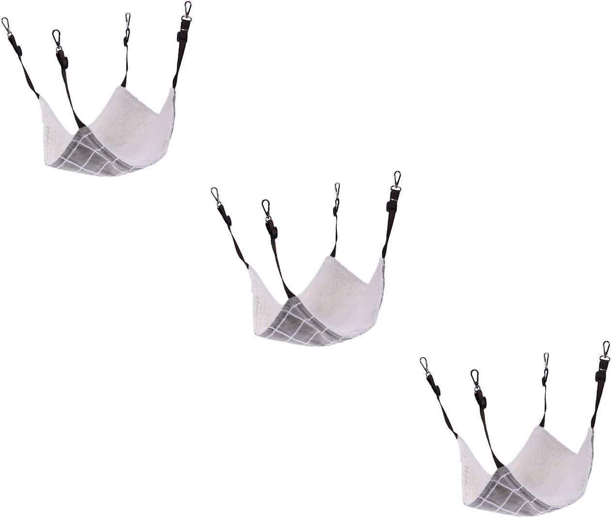 3pcs Hammock Cat Cradle Cat Hanging Bed Hamster Cat Bed Lx3pcs As Shownx3pcs - Image 3