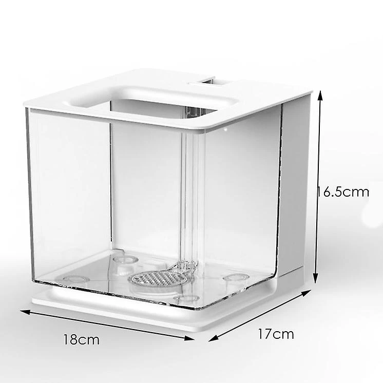 Betta Fish Tank Aquarium Fish Tank Easy To Change The Water Acrylic Plastic Self-Cleaning Small Fis