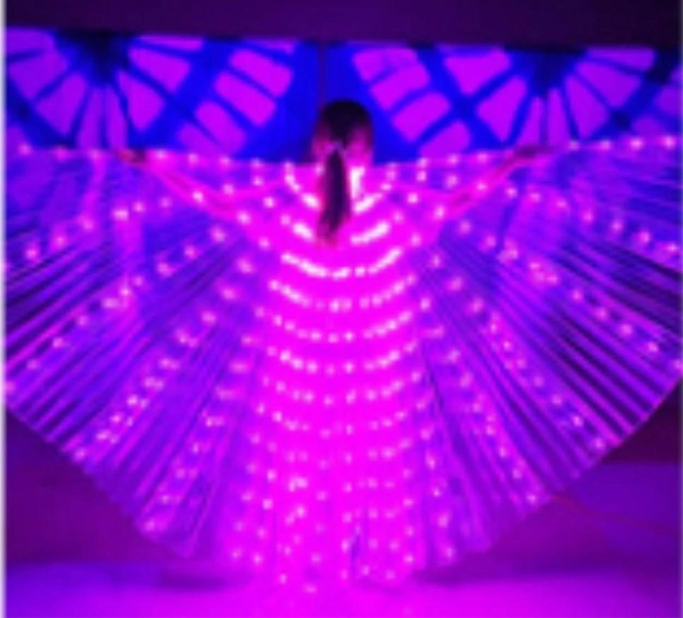 LED Belly Wings Glow Belly Dance Light Up Club Performance Costumes - Image 3