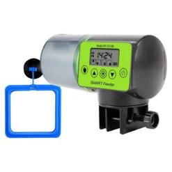 Smart Automatic Fish Feeder +Feeding Circle Fish Tank Auto Feeding Dispenser LCD Indicates Timer Aq