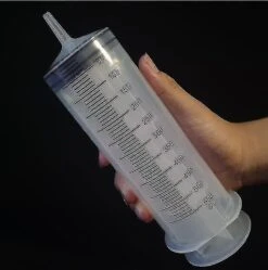 Syringe 500 Ml Large Capacity Syringe Reusable Pump Measuring With 1m Tube Feeding Ink