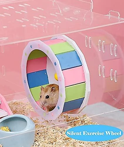 Hamster Cages For Small Pets Mouse And Gerbil Cages With Wheel, Hamster Hiding Place And Water - Image 2