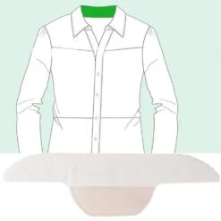 Self-Adhesive Collar Sweat Pads (10 Pcs) For Men And Women, Neck Liner Pads For Summer