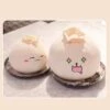 Dumpling Shape Plush Stuffed Toy With Assorted Expressions Super Soft Pillow 25cm Squinting