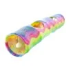 Scratch Resistant Tunnel Foldable Playing Tunnel Toys Rainbow Tube Toys With Sound Paper For Cats Kitten