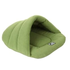 Pet Dog Cat Bed Warm Kennel Nest Pad Dog Blanket Mat Snuggly Sleep Mat Sleeping Bag Cotton-Padded Cushion For Puppy Cat Kitten Size XS (Fruit Green)