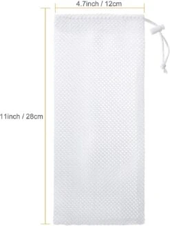 6 Pieces Finch Sock Feeder Bird Feeder Socks Instant Seed Sack Feeder, White (GET IT)