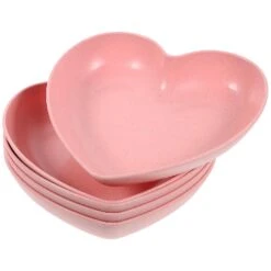 5pcs Reptile Dish Hermit Crab Water Bowl Reusable Heart Shape Hermit Crab Water Dish Small Reptile Supply 15X13.5X3cm As Shown 3