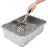 Metal Cat Litter Scoop With Deep Shovel And Long Handle Detachable Stainless Steel Non-stick Cat Li