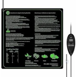Plant Heat Mat With Thermostat Controller Waterproof Adjustable Greenhouse Heaters For 50.8 50.8 Cm